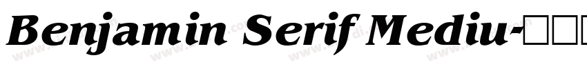Benjamin Serif Mediu字体转换